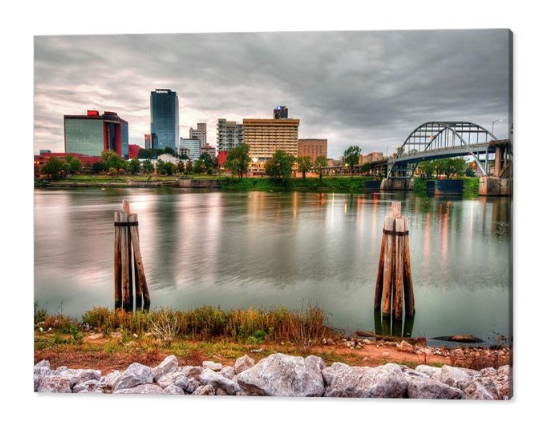 Little Rock Skyline, Arkansas Wall Art, Little Rock Prints, Arkansas