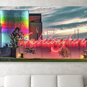 Neon Sign Art Print: Bentonville Arkansas, The Momentary Museum