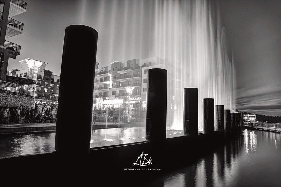 Branson Landing Fountain Downtown Branson Branson Fountain Etsy