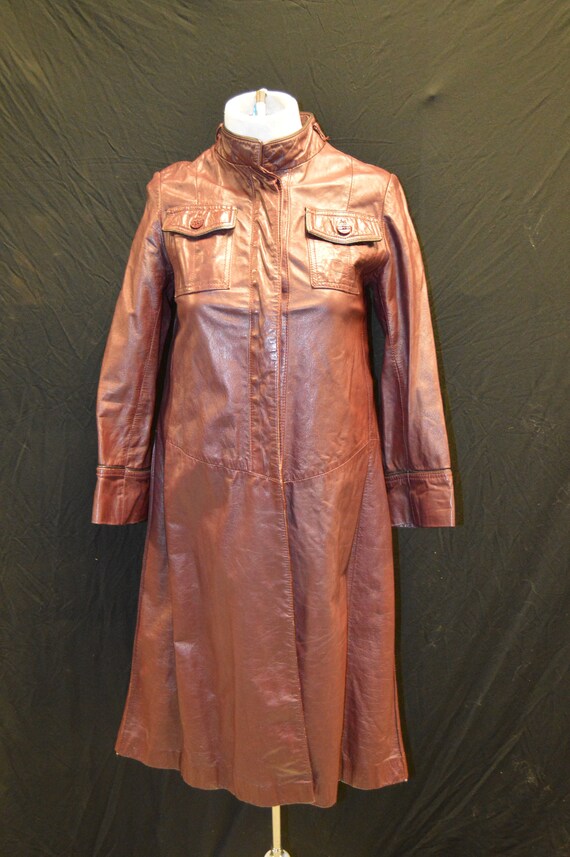 Vintage Burgundy Long Jacket