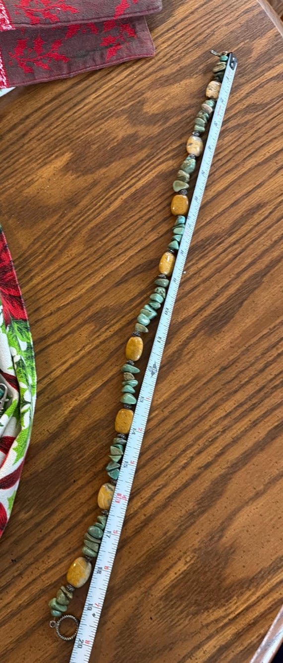Boho Turquoise & Jasper Statement Necklace – Sout… - image 6