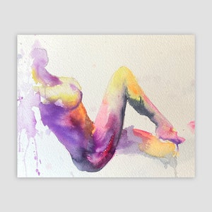 Flower - Abstract Woman Painting Art Prints by Nick Horvath