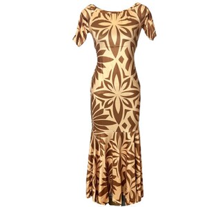 Pacific Island Wear Normal Neckline Fishtail Bottom Dress Ready for any Occasion