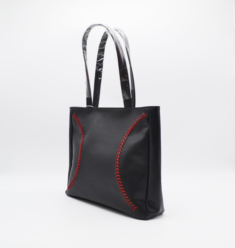 Black Baseball Leather Purse Handbag by BallPark Leather Etsy