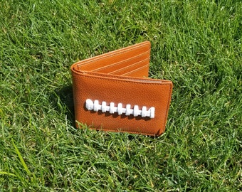 Leather Football Bi-Fold Wallet