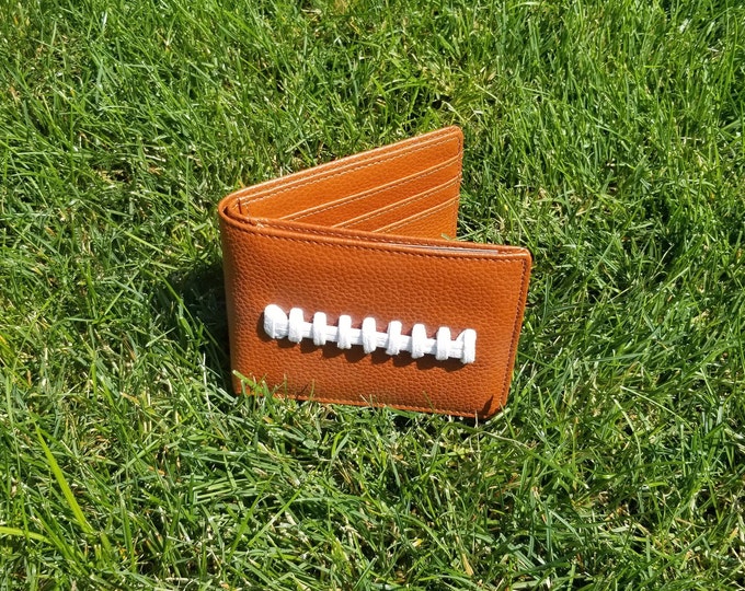 Leather Football Bi-Fold Wallet