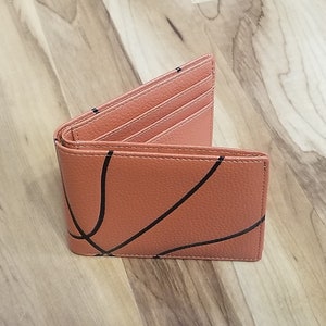 Handgefertigte Leder Basketball Geldbörse - Das Perfekte Geschenk für Basketball Fans!