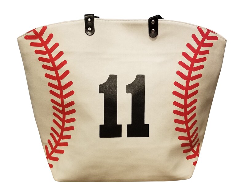 Custom Baseball Canvas Tote Sports Bag Great baseball gift