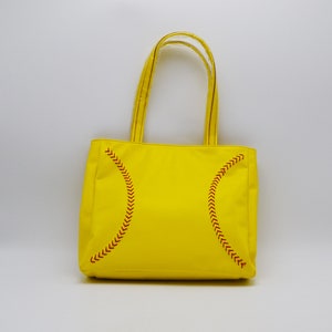 Softball Leather Purse, Elegant Softball Handbag by BallPark Leather, Best Softball Gift for Women image 1