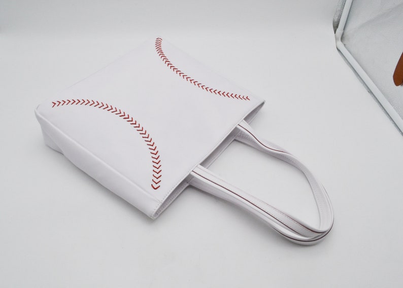 Leather Baseball Seam Purse image 6