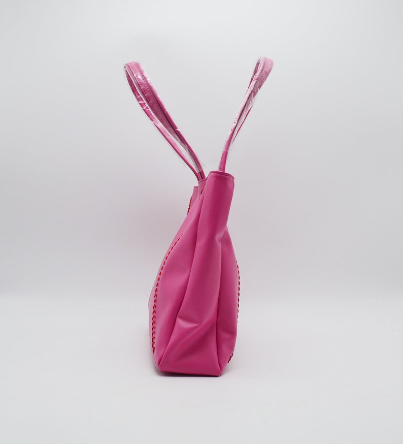 Pink Baseball Leather Purse, Handbag by BallPark Leather image 3