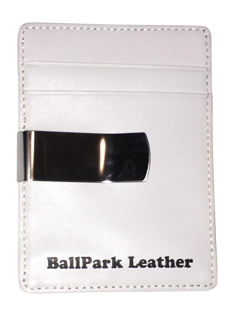 Leather Baseball Seam Front Pocket Wallet image 6