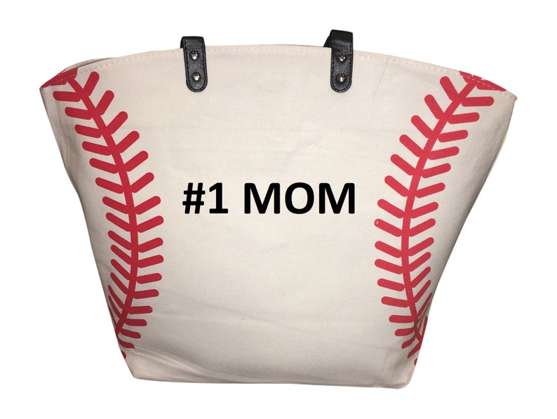 Custom Baseball Canvas Tote Sports Bag Great baseball gift