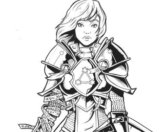 カスタムキャラクターアート - 線画