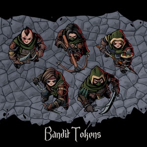 トップダウントークン - バンディット - DnD トークン、RPG、VTT トークン