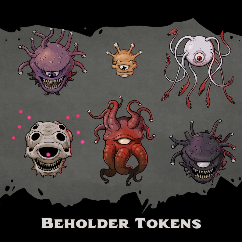 Top Down Tokens - Beholder Tokens - D&D Tokens, RPG, VTT Tokens - Etsy