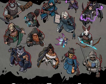 カスタムキャラクタートークン - D&Dトークン、RPG、VTTトークン