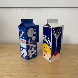 Rare lot de 2 supports pour carton de lait Ritzenhoff | Massimo Giacón | Beppe Facente | Carafe pichet à lait | Design allemand