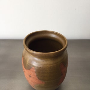 Mid Century Studio Pottery Signed Vase // Hand Thrown Ceramic // Moss ...