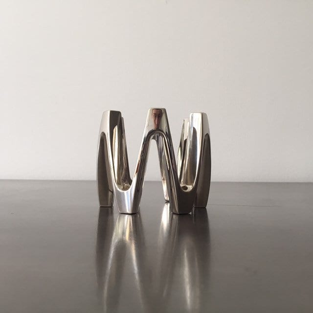 Vintage Dansk Crown Candle Holder // Jens Quistgaard JHQ  // Tiny Taper // Silver Plated // Scandinavian Danish Design