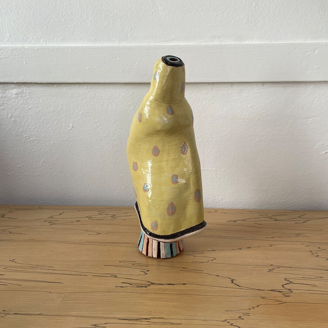Sloane R Pottery Vintage Debra Sloan Studio Pottery Free Form Sculpted Vase | Polka Dot ...