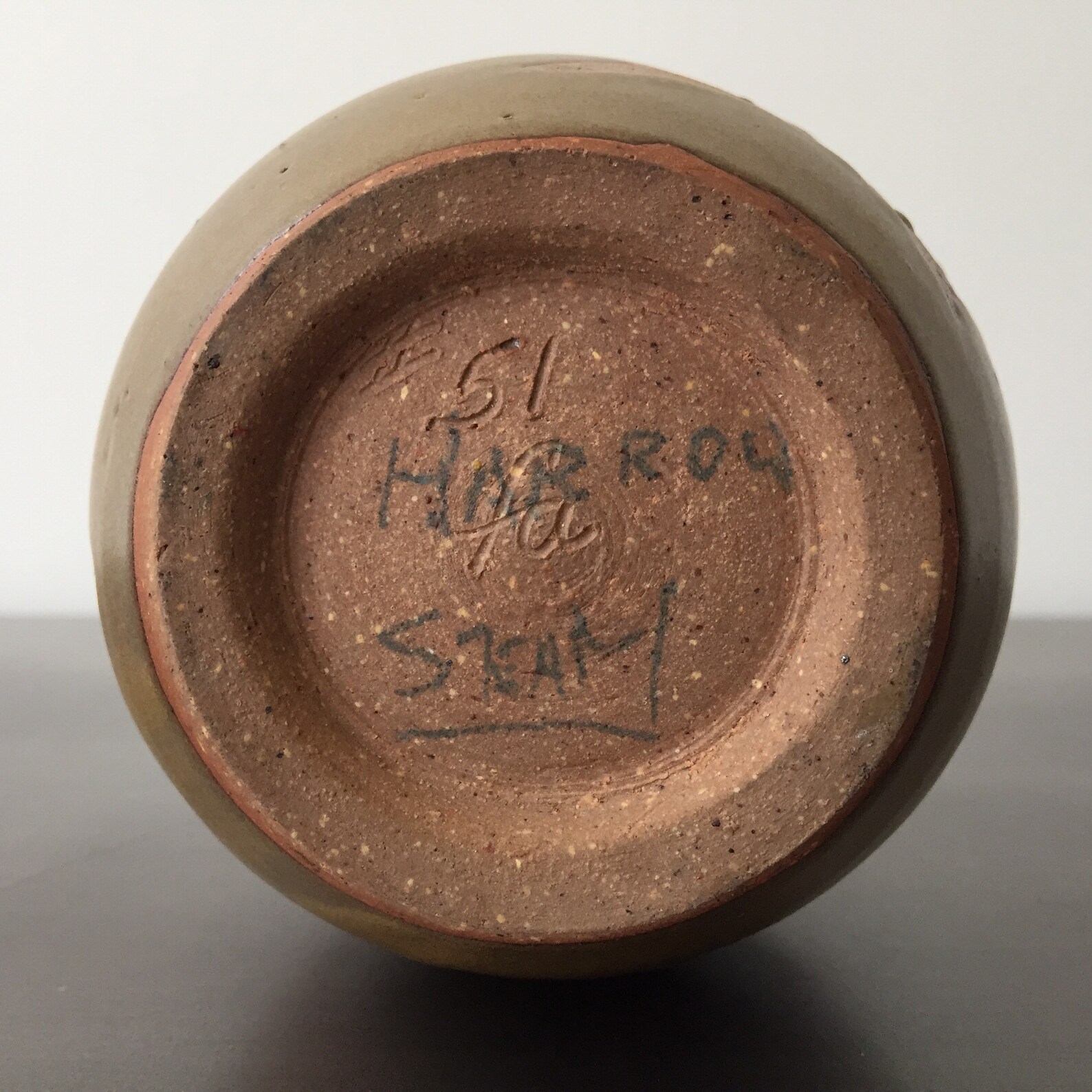 Mid Century Studio Pottery Signed Vase // Hand Thrown Ceramic Etsy Canada