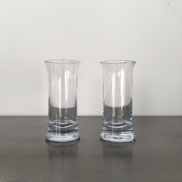 Vintage Holmegaard NO. 5 Tumbler // Set of Two (2) // Per Lutken // Beer Water Glasses // Mid Century Barware // Scandinavian Danish Design