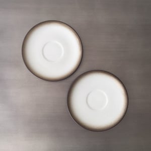 Vintage Heath Ceramic Saucer Plate Sets | Edith Heath | Mid Century California American Design