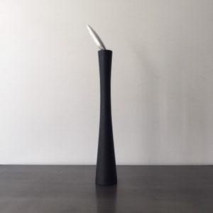 Vintage Twergi Giant Pepper Mill // Pagani Paolo // Black Lacquered Beech-wood // Italian Design