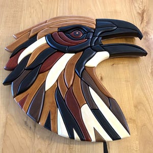 Raven Head Intarsia Pattern - PDF Digital version Only