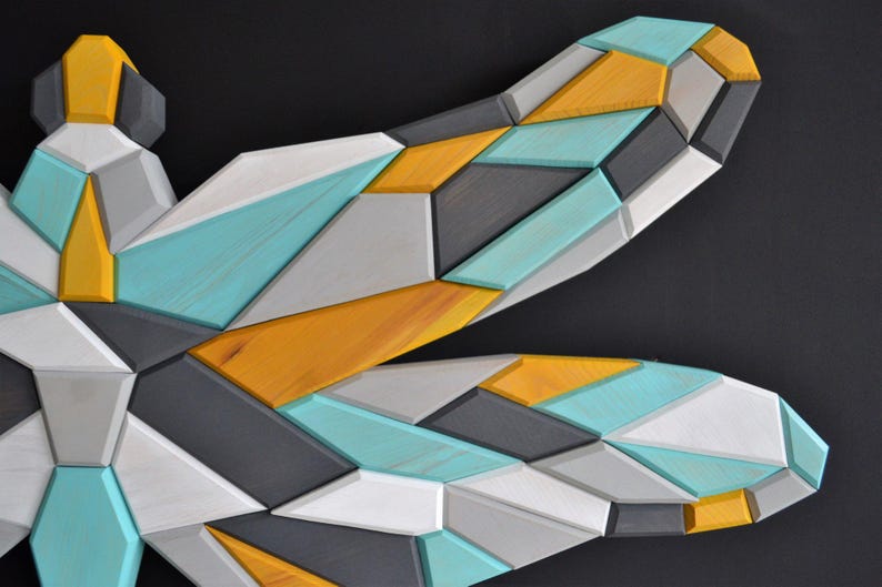 Dragonfly Low Poly Intarsia Pattern - PDF Digital Version Only - Etsy
