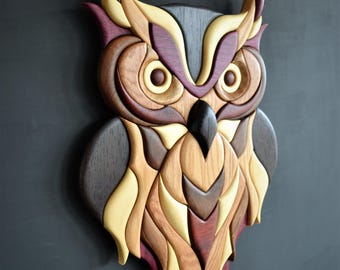 Owl intarsia pattern - PDF Digital Version Only