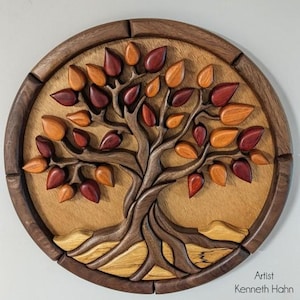 Baum des Lebens Intarsien-Muster - PDF Nur für die digitale Version