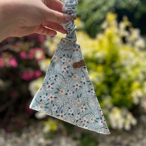 Floral Skies Dog Scrunchie Bandana | Dog Scarf | Dog Wear | Dog Bandana | Dog Adventures | Flower Dog Wear | Floral Bandana | Dainty Dog