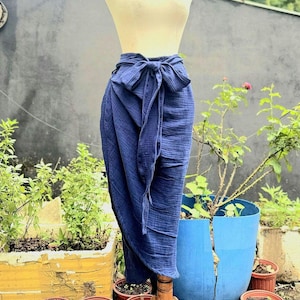 Custom Organic Cotton Wrap Tulip Skirt: Fluffy Muslin Gauze Personalized Gifts