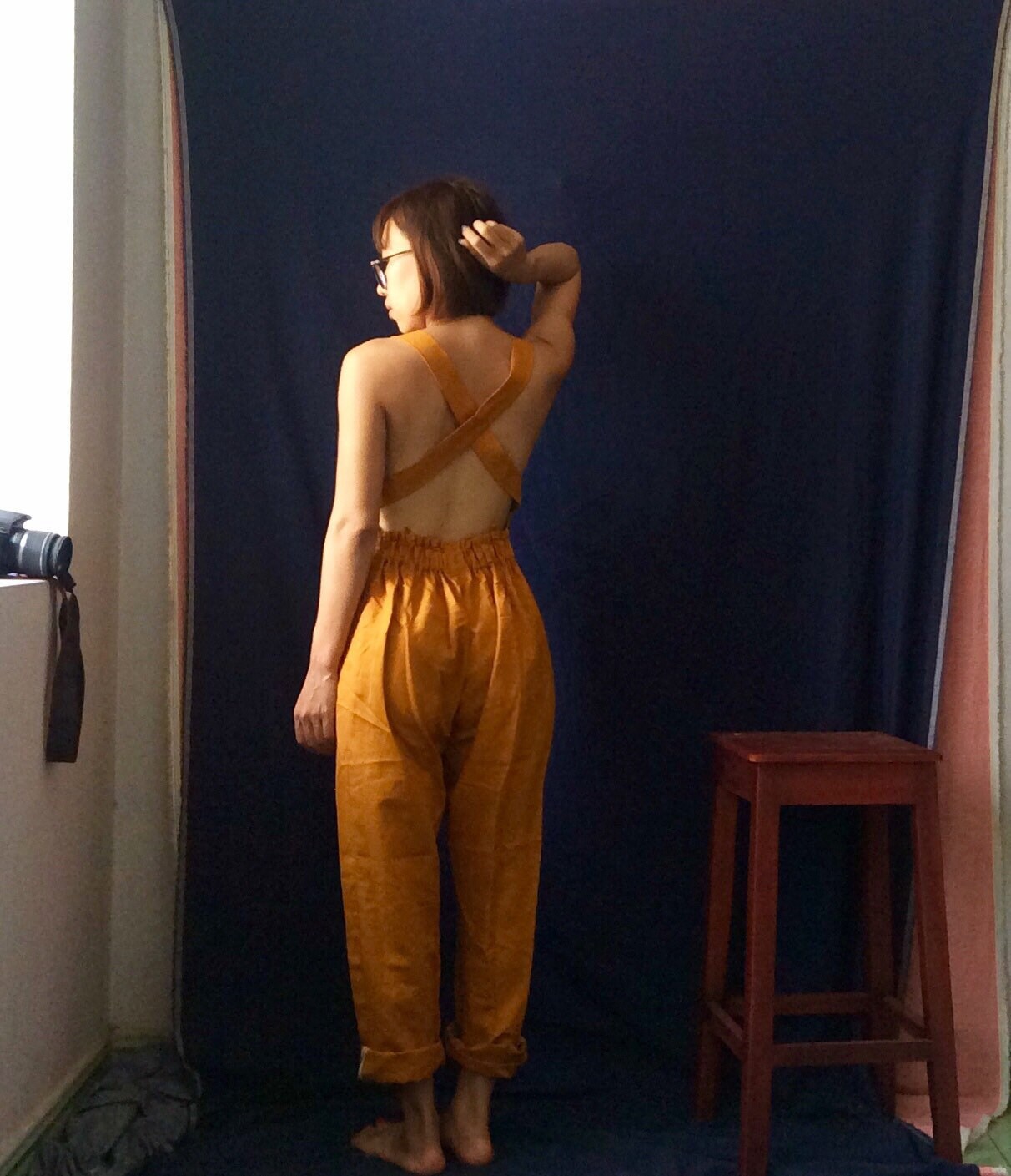 Timeless Jumpsuit Customize Sexy Linen Apron Jumpsuit Baggy Etsy