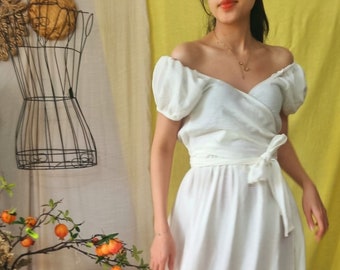 Custom Sexy 7 Ways Maxi Dresses Organic Cotton Dress Brooke Renaissancen Muslin Wrap Dress Infinity Dress Vintage Wedding Dress Off Shoulder