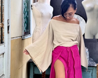 Customize Organic Cotton Gauze Wrap Top: Bohomian 5 Ways tank top