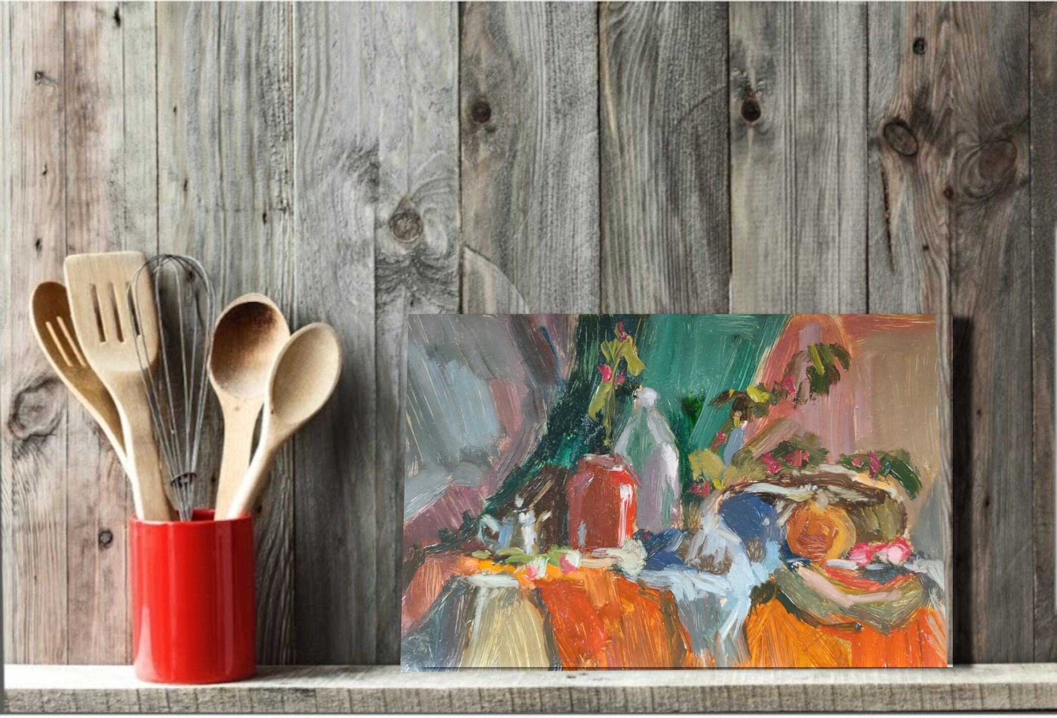 Vegetable Oil Painting Original Art Still Painting Fruit Still Etsy