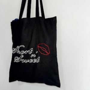 Sabrina Carpenter Short & Sweet Inspired Tote Bag