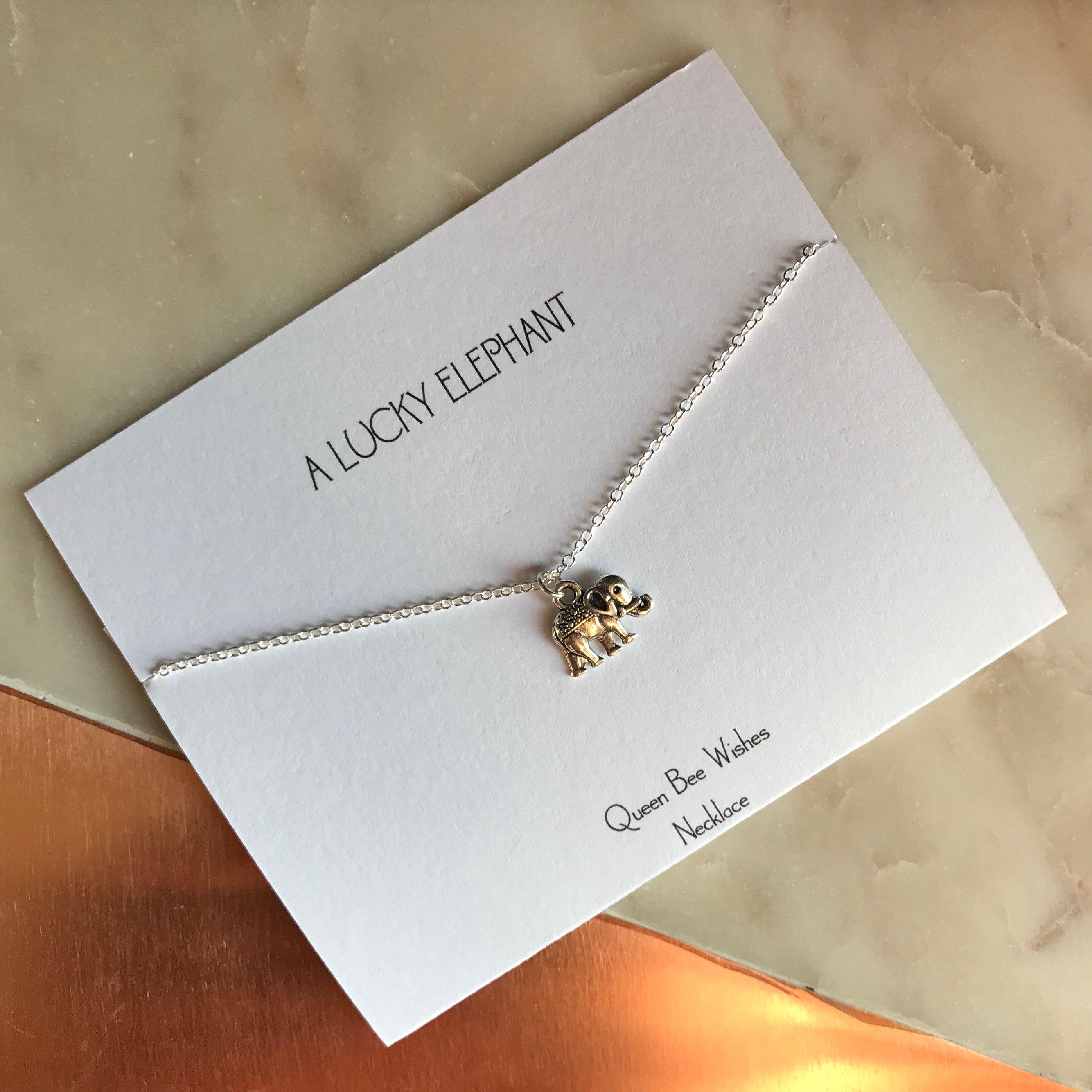 Lucky elephant best sale necklace
