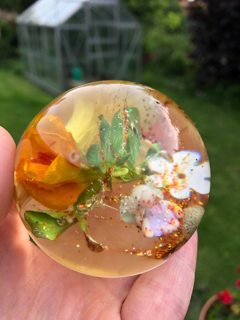 Witch Spell Ball Set In Resin Fairy And Angel Magic Love Etsy