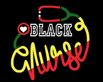 Black Nurse Svg, healthcare svg, Nurse svg, stethoscope