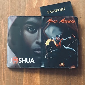 Miles Morales, Personalized passport cover,  comic, superhero