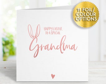 Easter Cards Easter Hugs Real Foil, Spring Cards Greetings Card Easter Bunny Social Distance Easter Lockdown