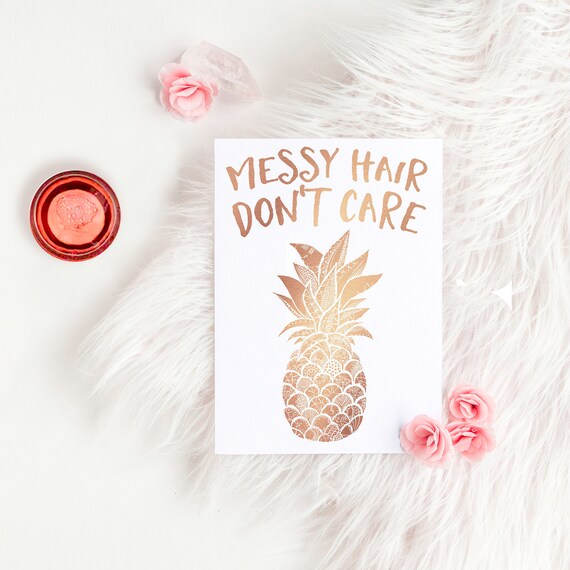 funky pineapple quote a4 picture Print poster gift UNFRAMED