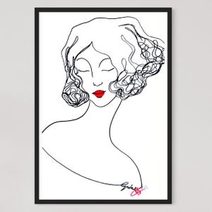 Serigrafía de tirada muy pequeña para colección y regalo: Miss Zénitude