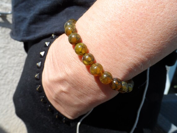 Dragon vein shop agate bracelet