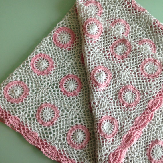 Crochet Baby Blanket White Baby Blanket Girls Baby Blanket Etsy