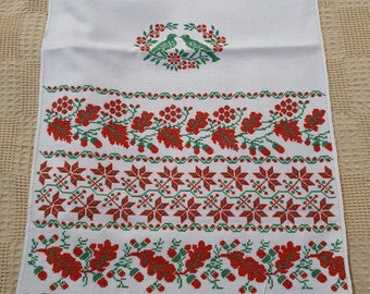 Ukrainian embroidered towel, Wedding Rushnyk, Ukrainian Traditional Embroidered Rushnyk, Rushnyk, Cross Stitch, Handmade